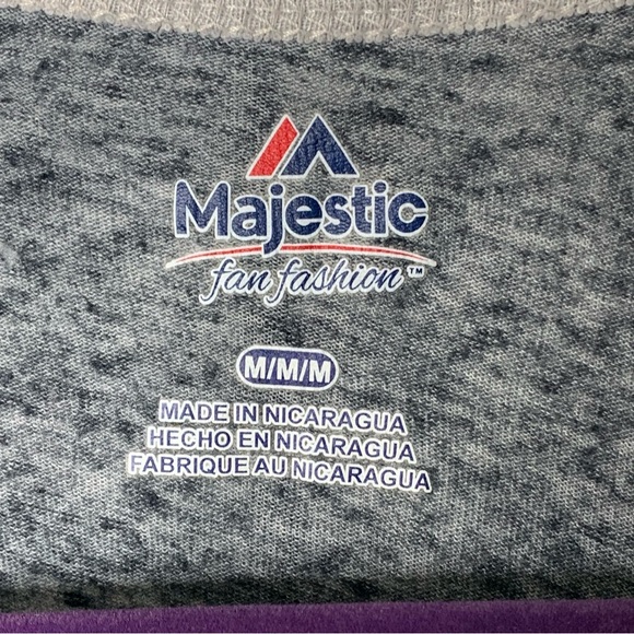 Majestic NFL Las Vegas Raiders Graphic Baseball Style T-Shirt - Picture 12 of 13